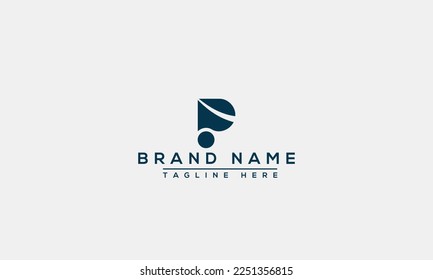 P logo Design Template Vector Graphic Branding Element.