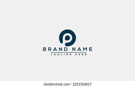 P logo Design Template Vector Graphic Branding Element.