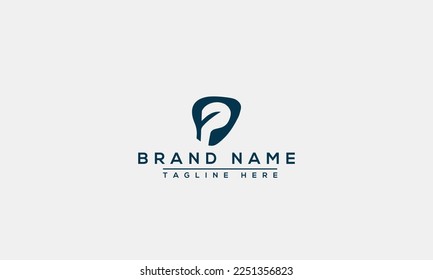 P logo Design Template Vector Graphic Branding Element.