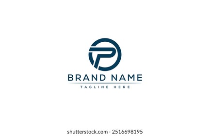 P logo Design Template Vector Graphic Branding Element.