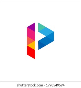 P logo design vector design