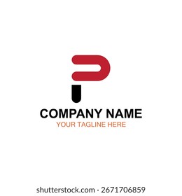 P logotipo design, logotipo vetorial, ilustração logotipo design