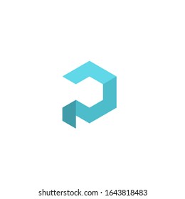 plantilla de signo vectorial de diseño de logotipo p