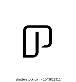 p Logo-Design-Vektorillustration-Zeichenvorlage
