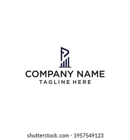 P LOGO DESIGN VECTOR SYMBOL