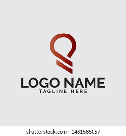 P logo design vector template 