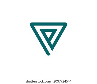 P logo design vector template