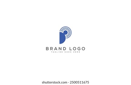 P logo design vector template design for brand