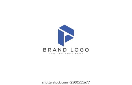 Diseño de Plantilla de Vector de diseño de logotipo P para marca