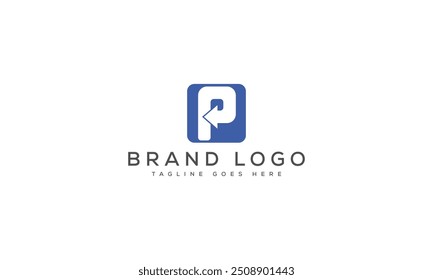 P logo design vector template design for brand