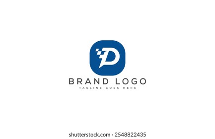 P design de modelo de vetor de design de logotipo para marca