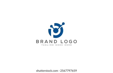 P logo design vector template design for brand