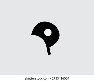 p Logo entwirft Anfangsbuchstaben und Monogramm-Logos