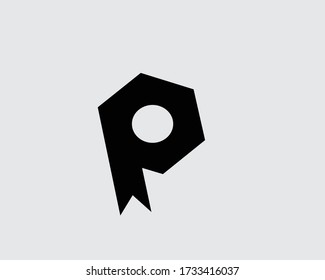 p logo diseños letras iniciales y logotipos de monograma