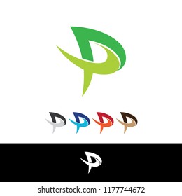 P logo house, letter P logo vector, symbol P abstract