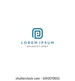 P Logo Icon Vector Template