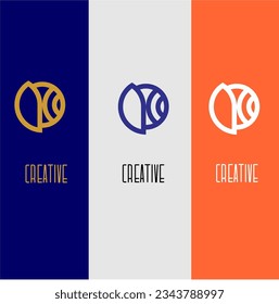 P logo identity connection creativity organic natural leaf curved line luxury text design icon vector template
