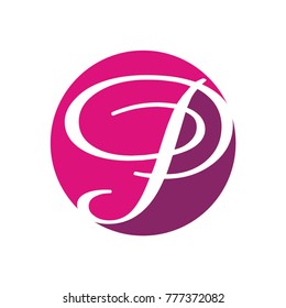p logo initial letter design template vector illustration