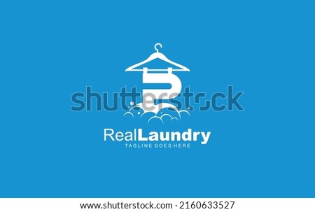 P logo LAUNDRY for branding company. letter template vector illustration for your brand.