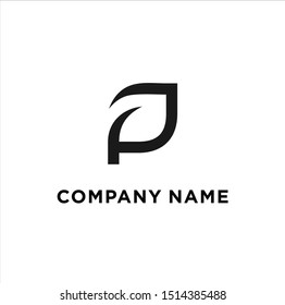 P logo / Leaf logo