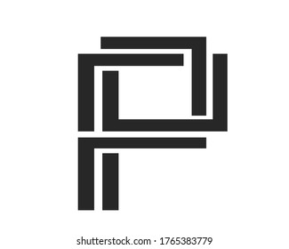 p diseños de letras de logotipo y logotipos de monograma