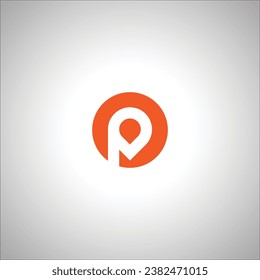 P logo . Letter P for point logo design . creative logo concept . vector illustration