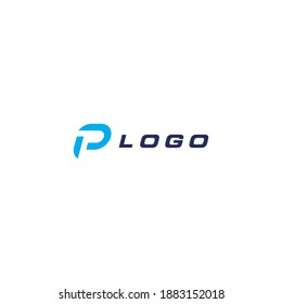 P Logo Modern Fast Design