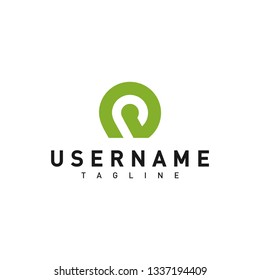 P logo modern and simple design - Vektor EPS