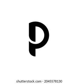 P Logo Monogram Minimalist Illustration Stock Vector (Royalty Free ...