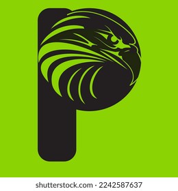 The p logo shape is suitable for a technology company symbol