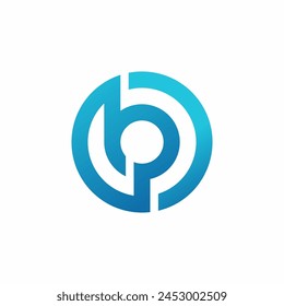 P Logo simple clean and elegance
