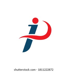 imagen de logotipo p y plantilla de vector de símbolo