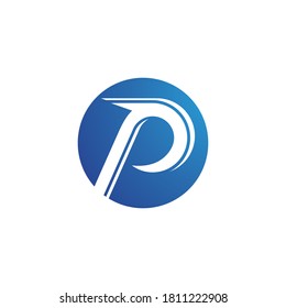 p logo and symbol vector template image