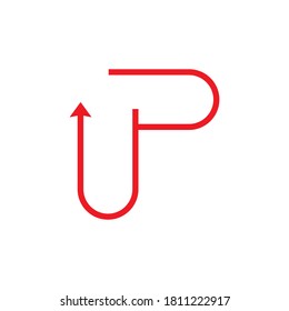 p logo and symbol vector template image