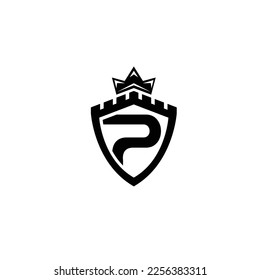 P LOGO TEMPALTES AND SYMBOL SHIELD