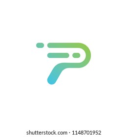 p logo template