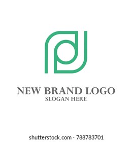 P Logo Vector. P, I, E, S, N, Q, O, R, C, B, L, F, U, V Logo Vector