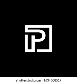 P logo vector icon template