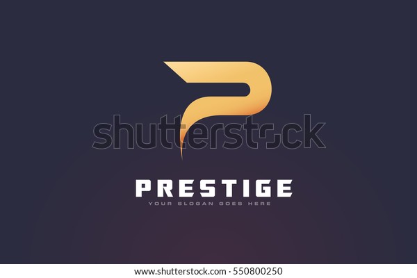 P Logoletter Abstract P Design Vector Stock Vector (Royalty Free) 550800250