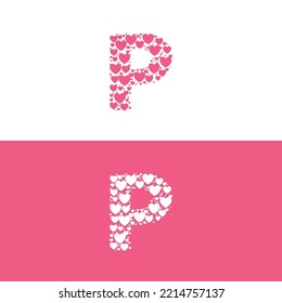 P love letter logo beauty