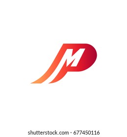 P And M Initial Logo Template