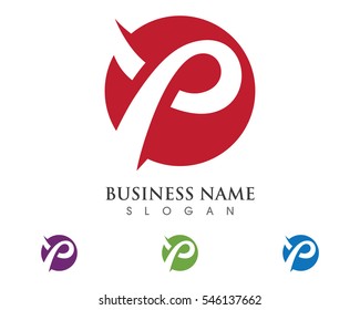 P M Letter Logo Template