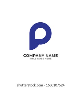 P modern abstract logo design | P logo | P letter logo template