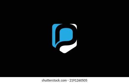 P modern abstract logo design P logo P letter logo template