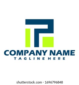 P monogram logo. P letter logo design vector illustration template