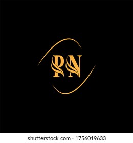 P N letter logo abstract design
