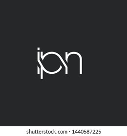 I P N letters Joint logo icon vector template.