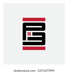 P and number three - logo. Design element. P3 - Vector logotype.