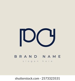 P and O logo design. PO abstract Letters Logo Monogram. This logo design is the process of creating a visual symbol that represents a brand, company, or individual.