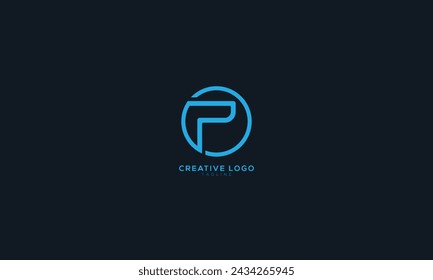 P OP PO Abstract initial monogram letter alphabet logo design
